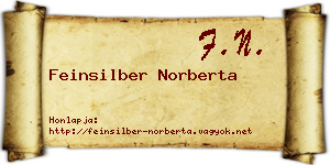 Feinsilber Norberta névjegykártya
